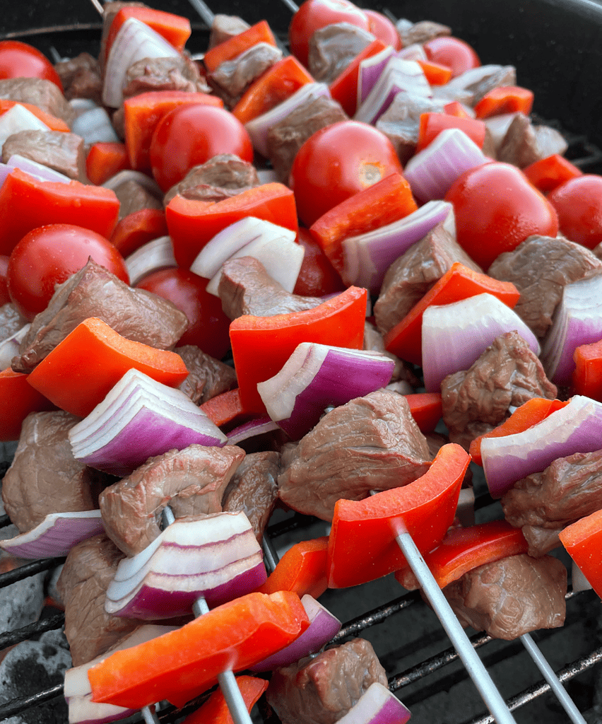 Grilled Steak and Vegetable Kabobs Recipe