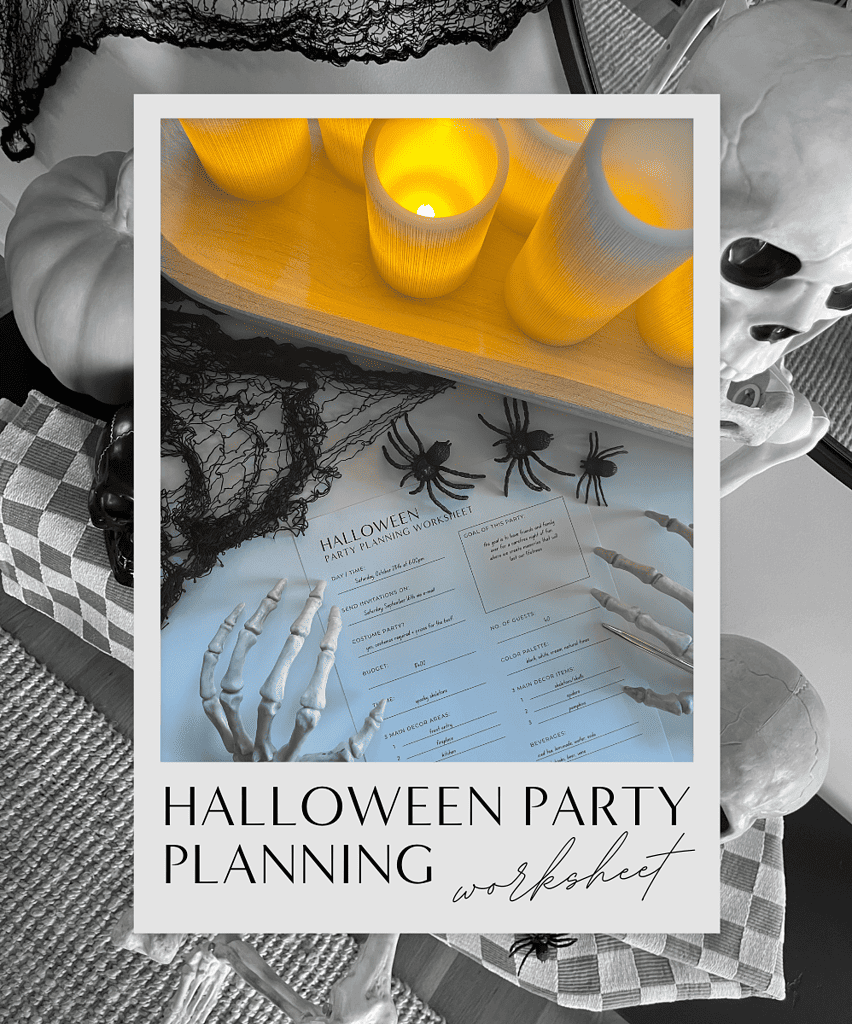 must-have halloween party planning worksheet