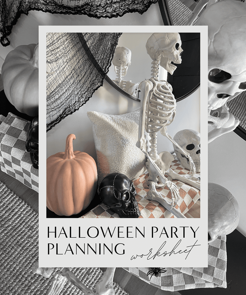 step by step halloween party planning worksheet
