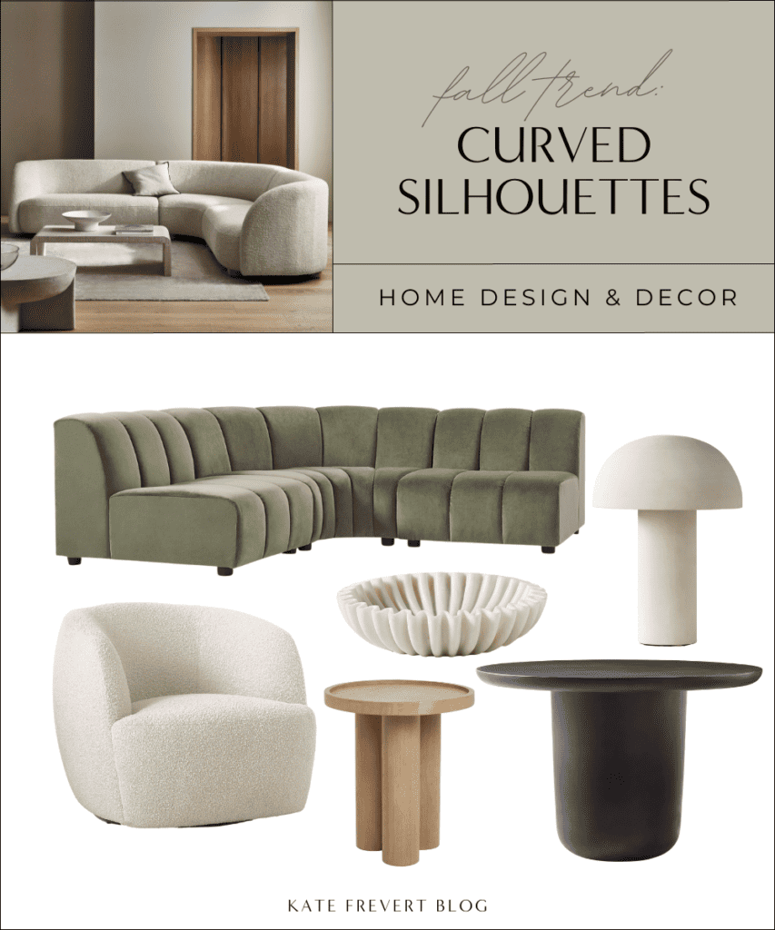Fall Home Decor Trends 2023 Curved Silhouettes