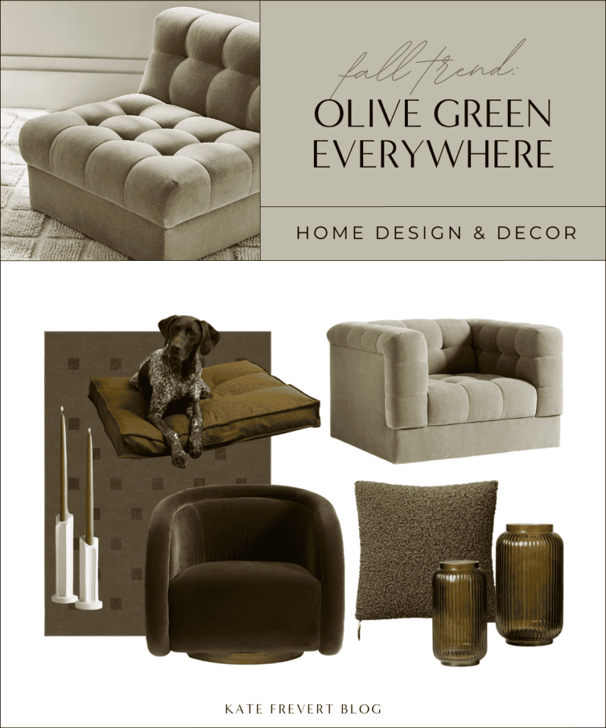 Fall Home Decor Trends 2023 Olive Green