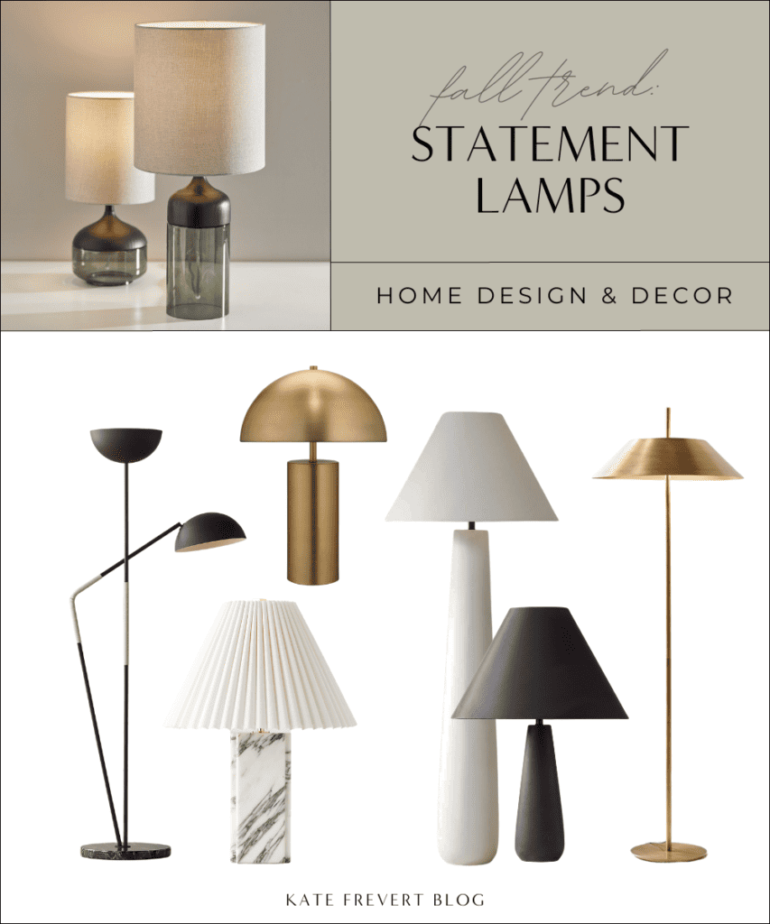 Fall Home Decor Trends 2023 Statement Lamps