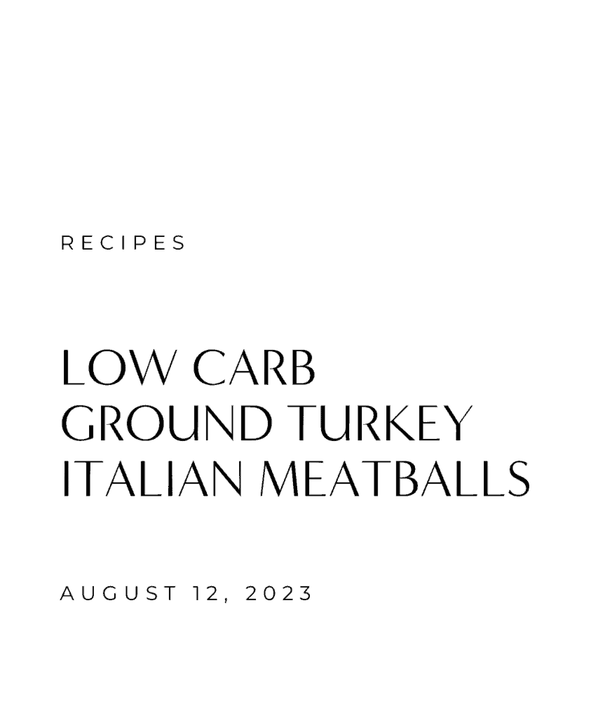 Low Carb Italian Meatballs Recipe