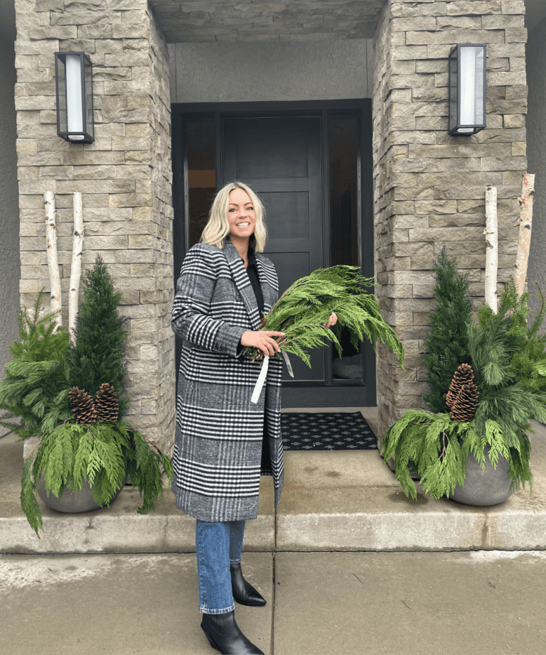 Kate Frevert Blog Christmas Planters 2023